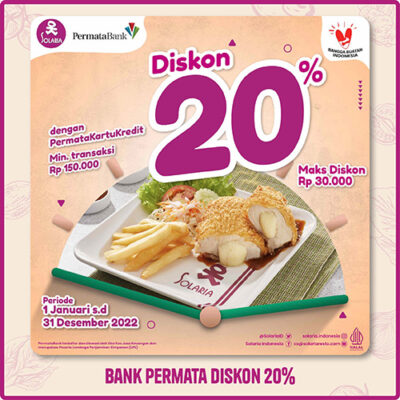 Bank Permata diskon 20%